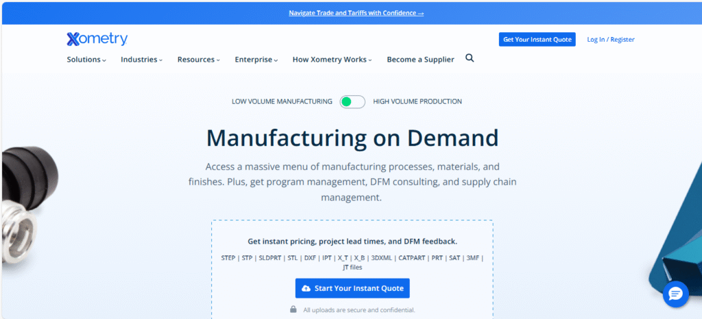 Top Xometry Alternatives in 2025 - A Detailed Comparison for B2B Manufacturing Sourcing 1 Xometry