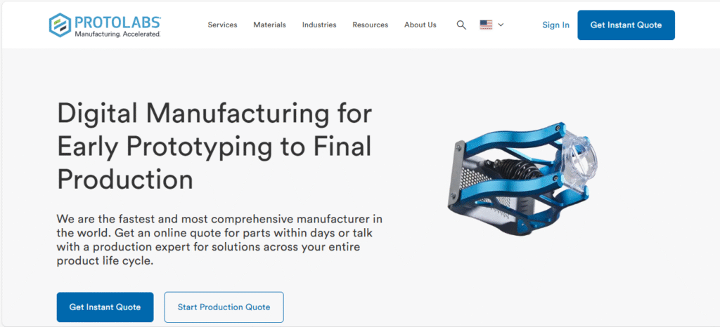 Top Xometry Alternatives in 2025 - A Detailed Comparison for B2B Manufacturing Sourcing 3 Protolabs