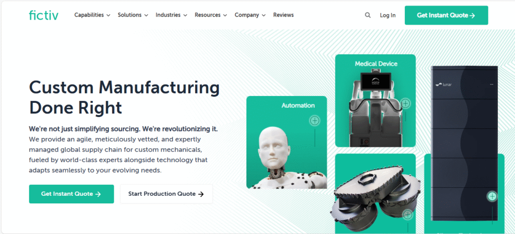 Top Xometry Alternatives in 2025 - A Detailed Comparison for B2B Manufacturing Sourcing 5 Fictiv