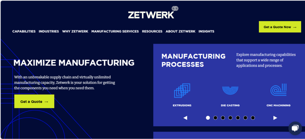 Top Xometry Alternatives in 2025 - A Detailed Comparison for B2B Manufacturing Sourcing 7 Zetwerk