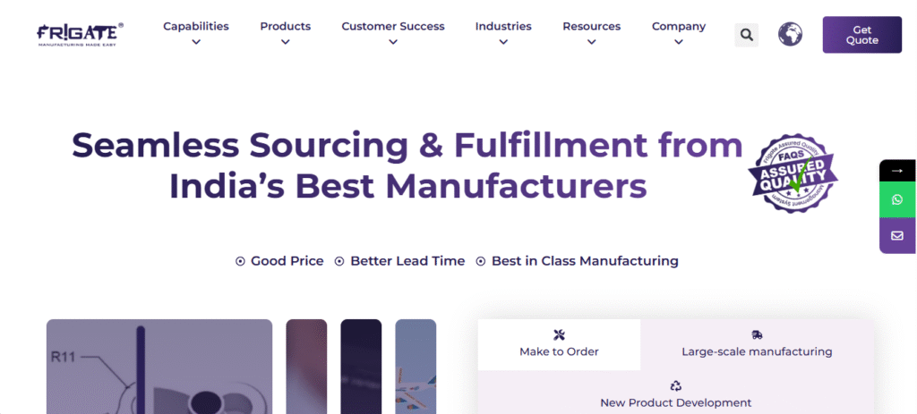 Best Fictiv Alternatives Compared for Global Manufacturing needs 2 Frigate