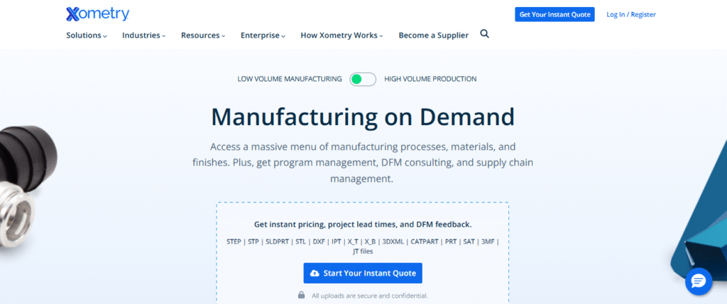 Best Fictiv Alternatives Compared for Global Manufacturing needs 3 Xometry
