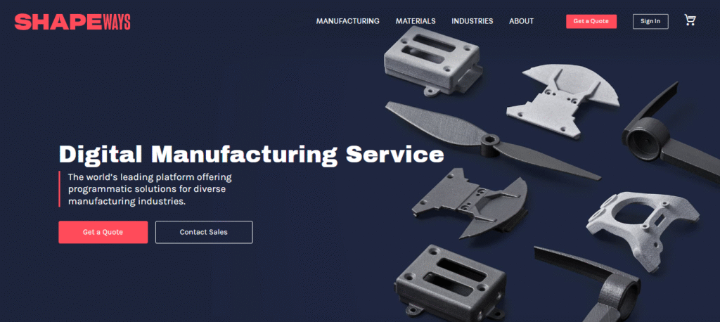 Best Fictiv Alternatives Compared for Global Manufacturing needs 5 Shapeways