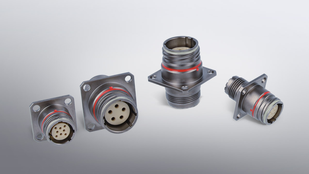Square Flange Receptacle