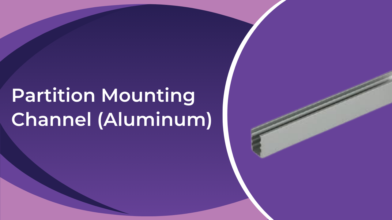 Partition Mounting Channel (Aluminum) | Extruded Partition Mounting ...