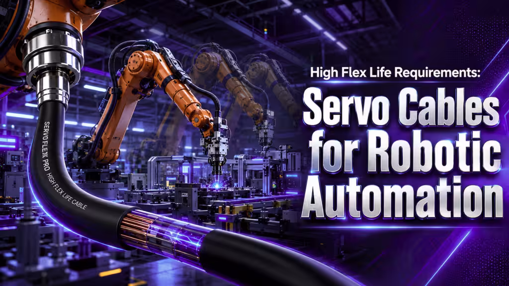 High Flex Life Requirements in Servo Cable for Robotic Automation
