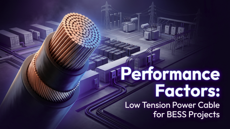 Performance Factors in Low Tension Power Cable for BESS Projects