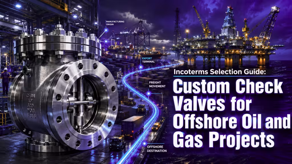Incoterms Selection Guide When Importing Custom Check Valves for Offshore Oil and Gas Projects