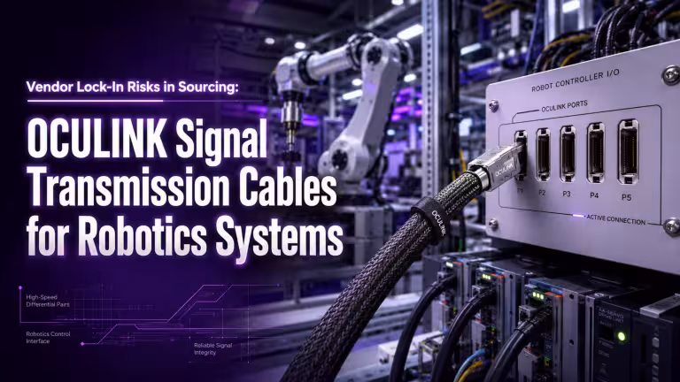 Blogs 9 Vendor Lock-In Risks When Sourcing OCULINK Signal Transmission Cables for Robotics Systems