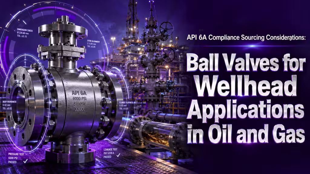 API 6A Compliance Considerations When Sourcing Ball Valves for Wellhead Applications in Oil and Gas