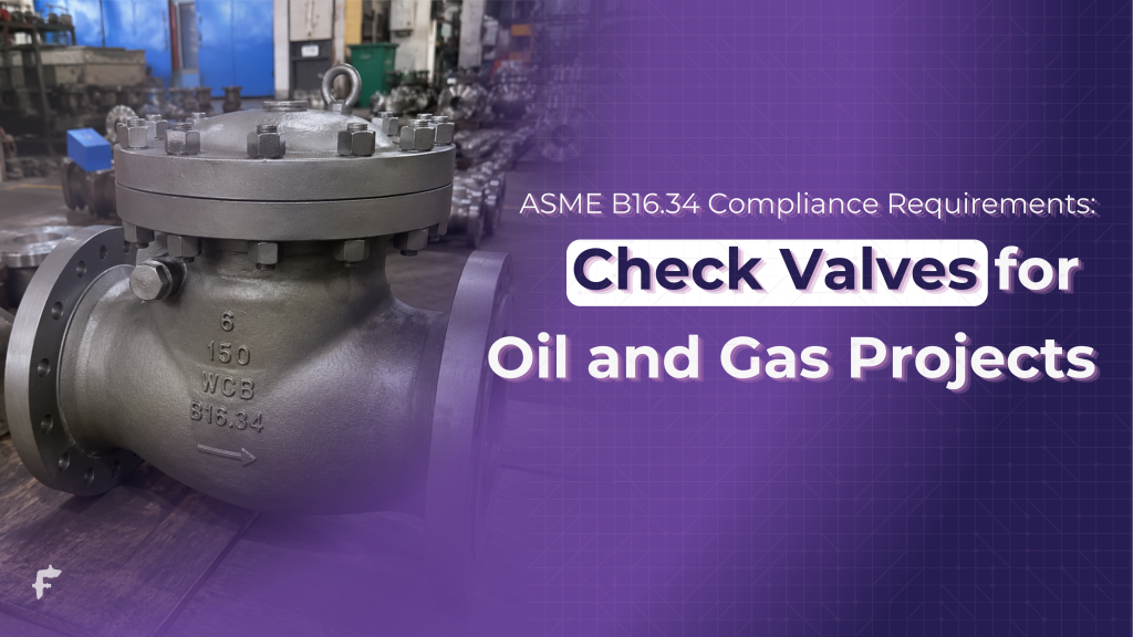 ASME B16.34 Compliance Requirements in Custom Check Valve Sourcing for Oil and Gas Projects