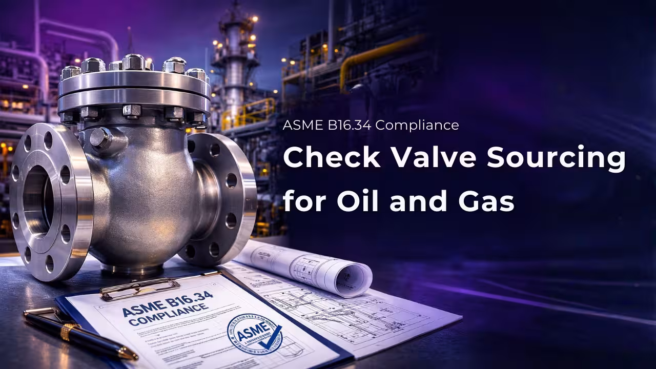 ASME B16.34 Compliance Requirements in Custom Check Valve Sourcing for Oil and Gas Projects