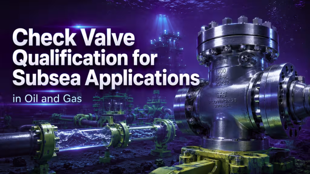 Check Valve Qualification for Subsea Manifold Applications in Deepwater Oil and Gas Fields