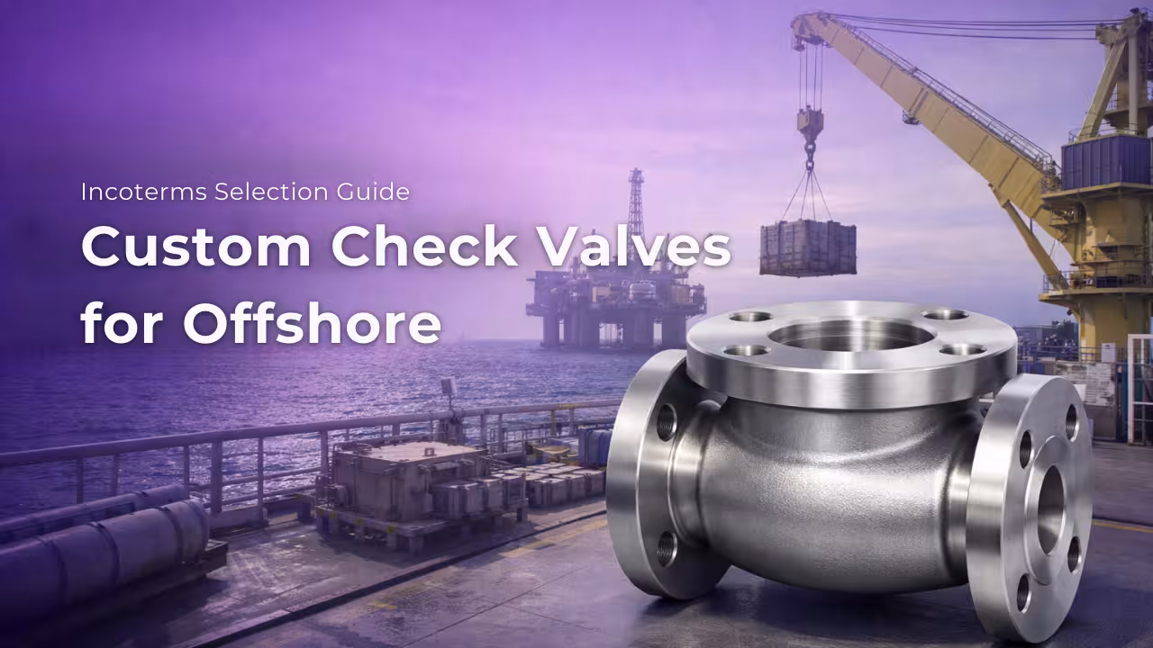 Incoterms Selection Guide When Importing Custom Check Valves for Offshore Oil and Gas Projects