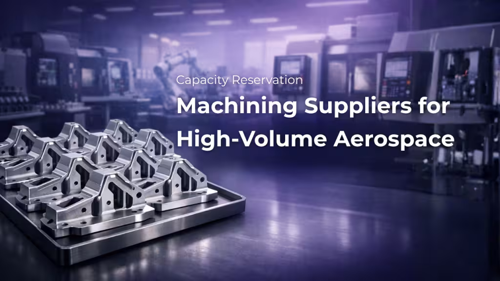Capacity Reservation Agreements with Machining Suppliers for High-Volume Aerospace Frame Components