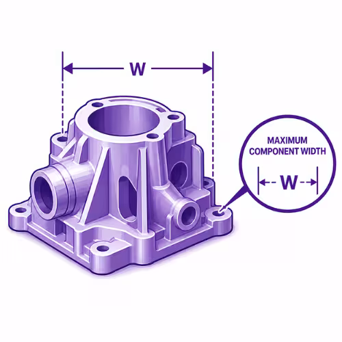 Coimbatore High-Pressure Die Casting Centre 16 Maximum component width