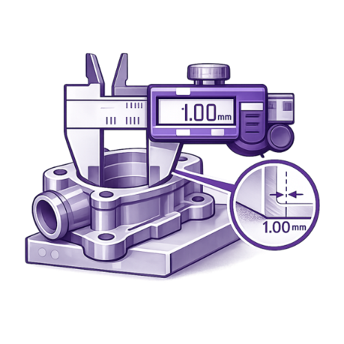 Minimum achievable wall thickness