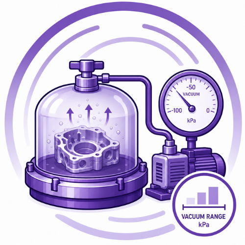 Porosity test vacuum range