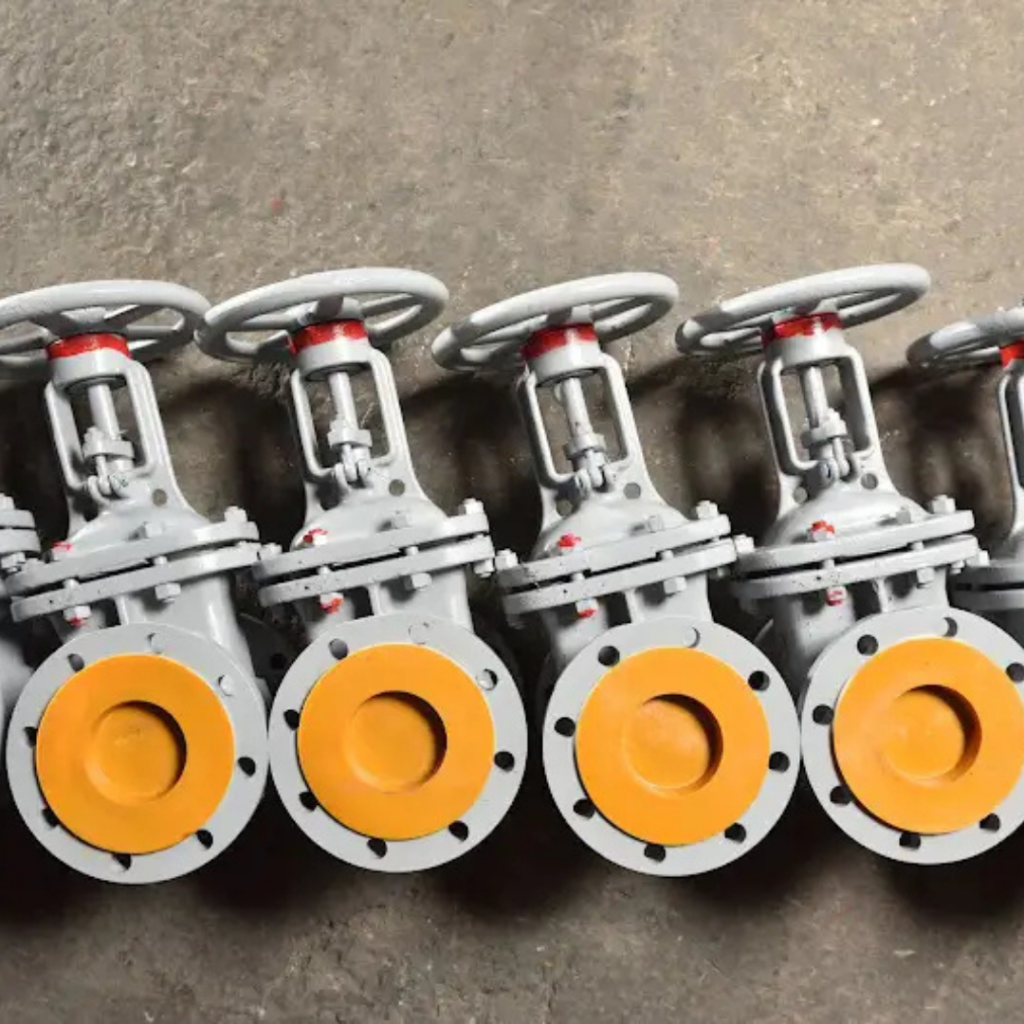 Gear-operated valve