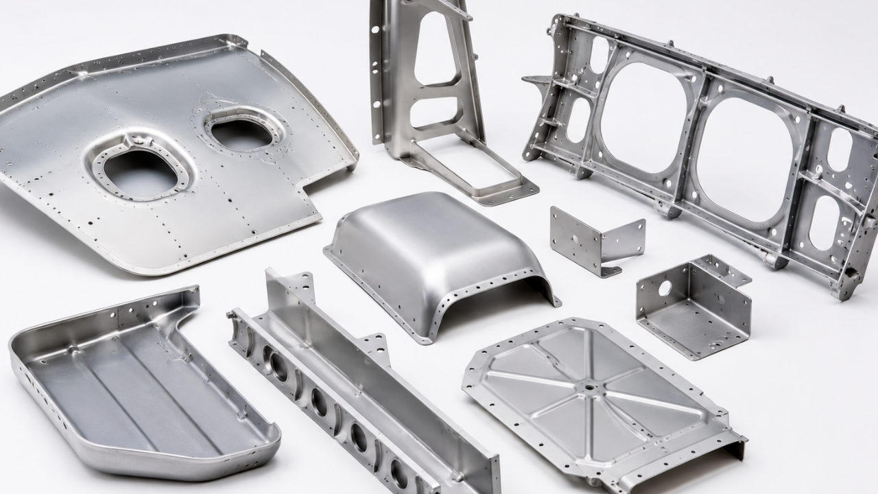 Sheet metal aerospace panels covers and fairings