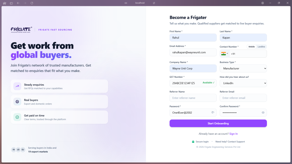 Manufacturing Platform